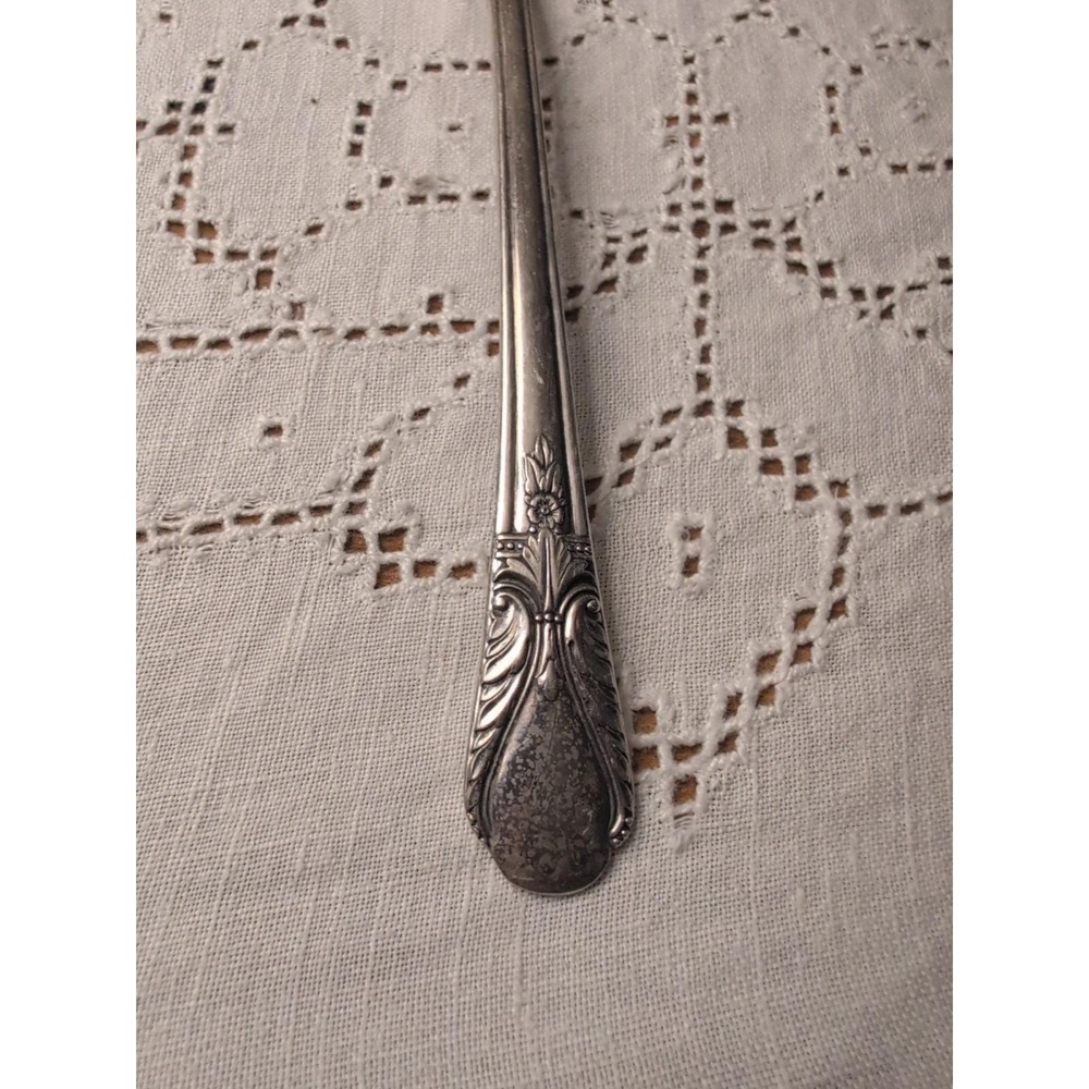 William Rogers Mfg. Co. Silver Plate Table Spoon Avalon Cabin 8.5 inch - Picture 2 of 13